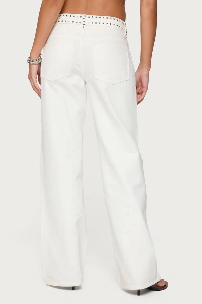 Edikted Edikted Quincy Studded Low Rise Jeans 5