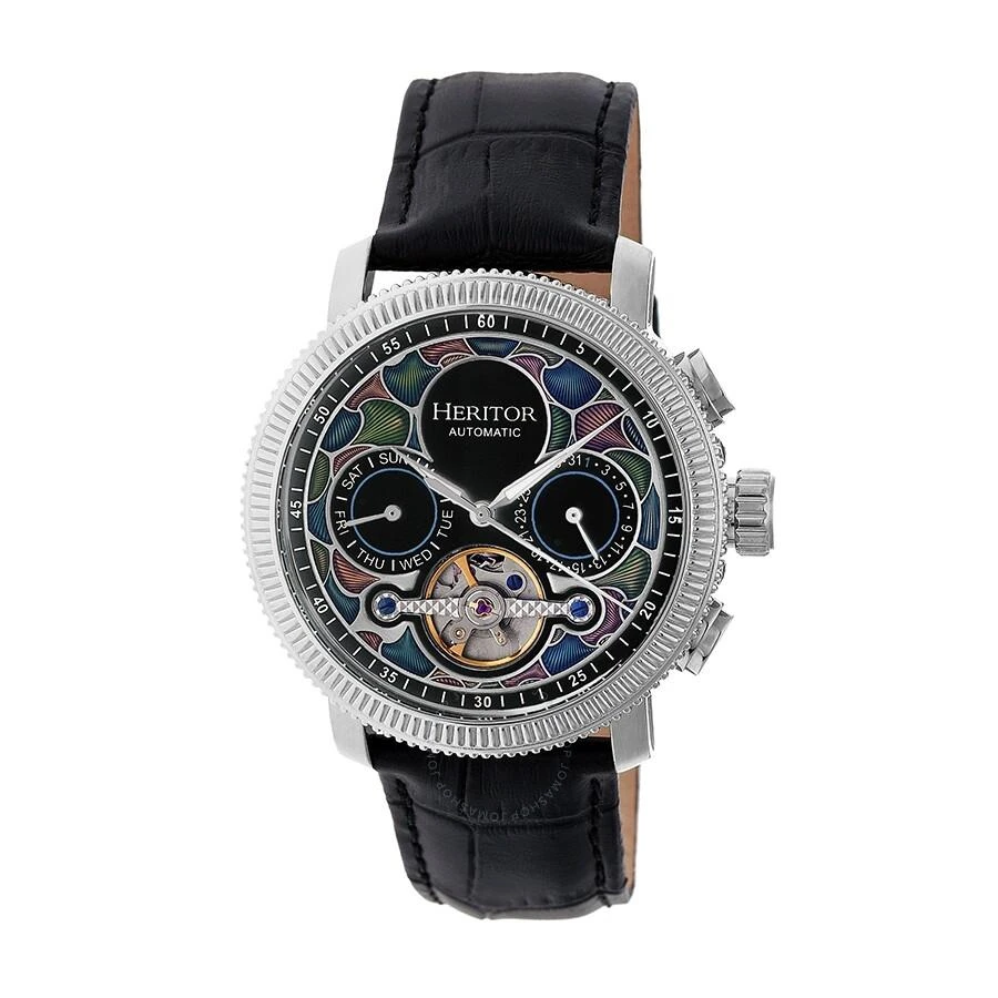 Heritor Aura Automatic Black Dial Men's Watch HR3501 1