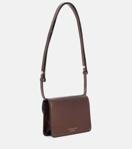 Victoria Beckham B Buckle Nano metallic leather shoulder bag 4