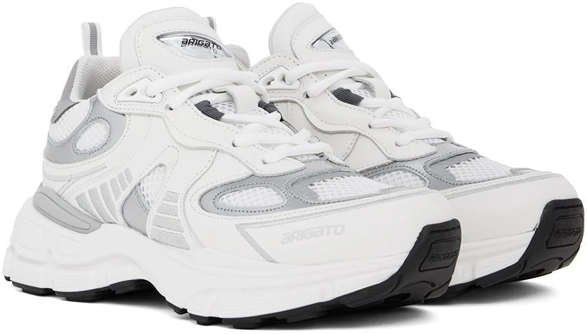 Axel Arigato White & Silver Sphere Runner Sneakers 4