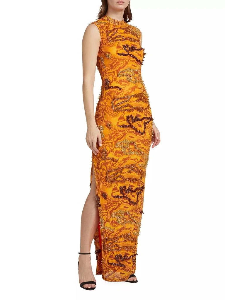 Onalaja Zusi Evergreen Column Maxi Dress 3