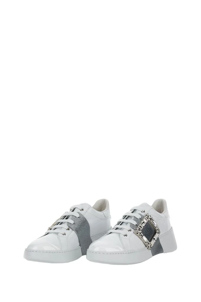 Roger Vivier Classic White Low-Top Sneakers With Design 2
