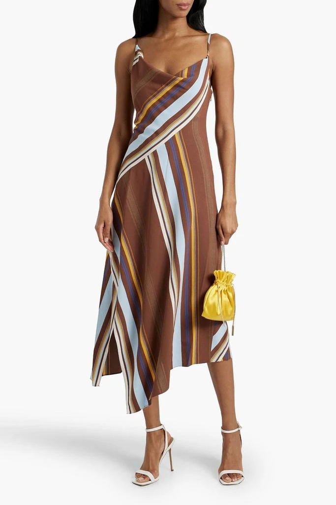 theory asymmetric drape dress in crepe Crepe Blush Asymmetric Draped Dress *Restocks June '26  Summer Evenings