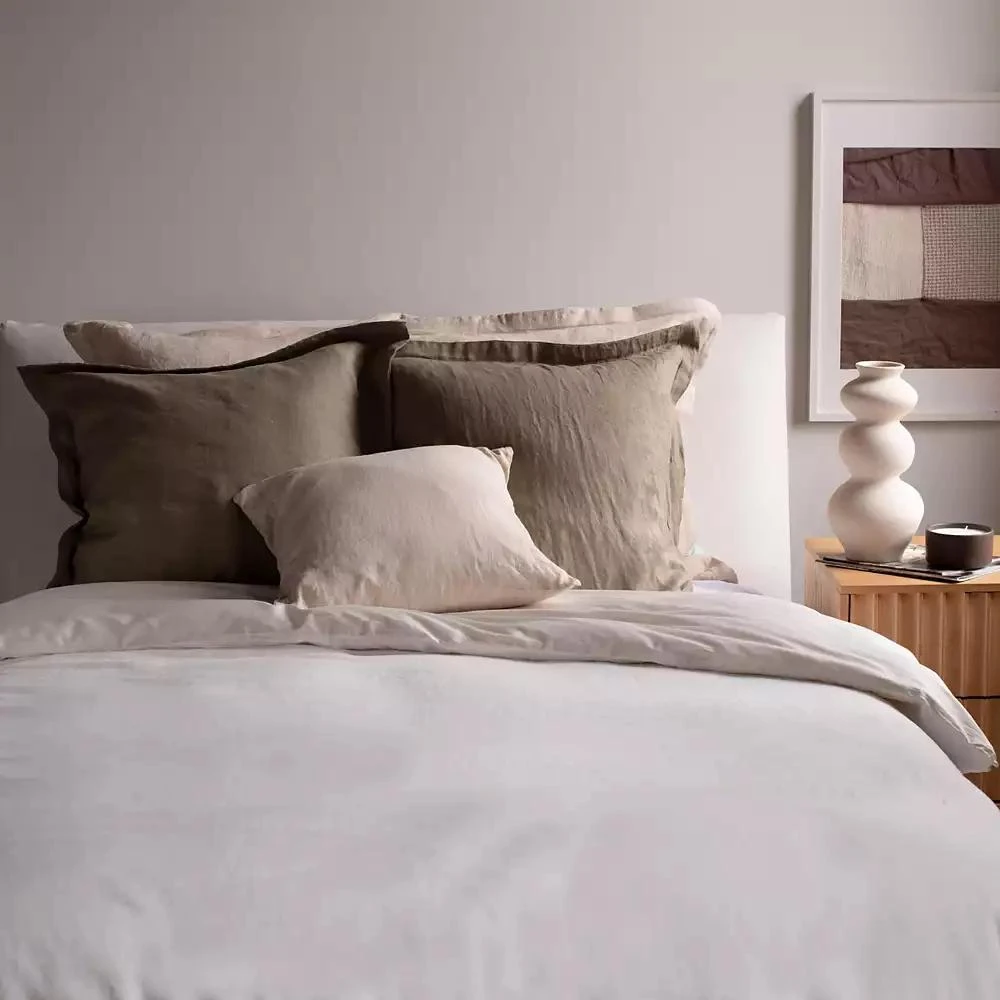 Bokser Home French Linen Flanged Euro Sham 4