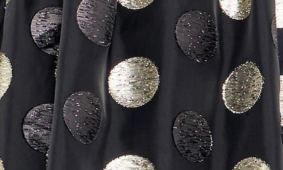 English Factory Metallic Dot Puff Sleeve Organza Minidress 5