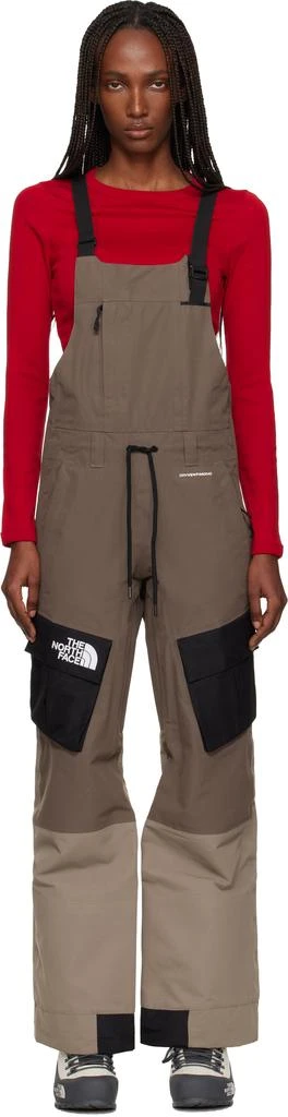 The North Face Khaki Dragline Bibs Snow Pants 1