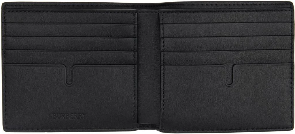 Burberry Black Embossed Check Bifold Wallet 3
