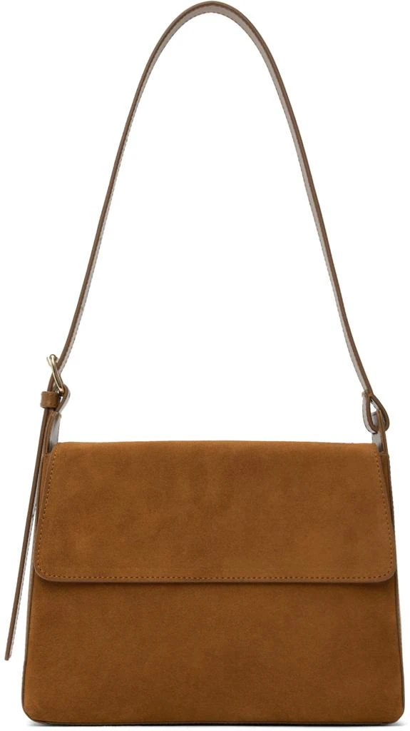 A.P.C. Tan Virginie Flap Bag 1