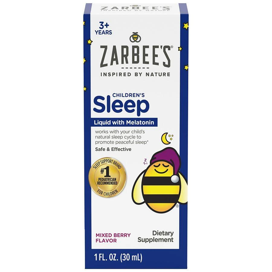 ZarBee's Naturals Children's Sleep Liquid with Melatonin Mixed Berry, Fragrance-Free 1