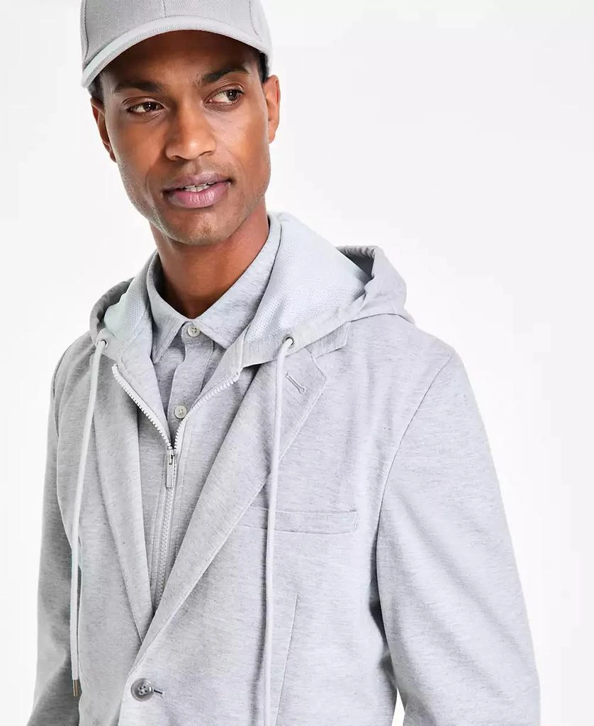 Alfani Men's Modern-Fit Knit Hooded Blazer, Exclusively at Macy's 4