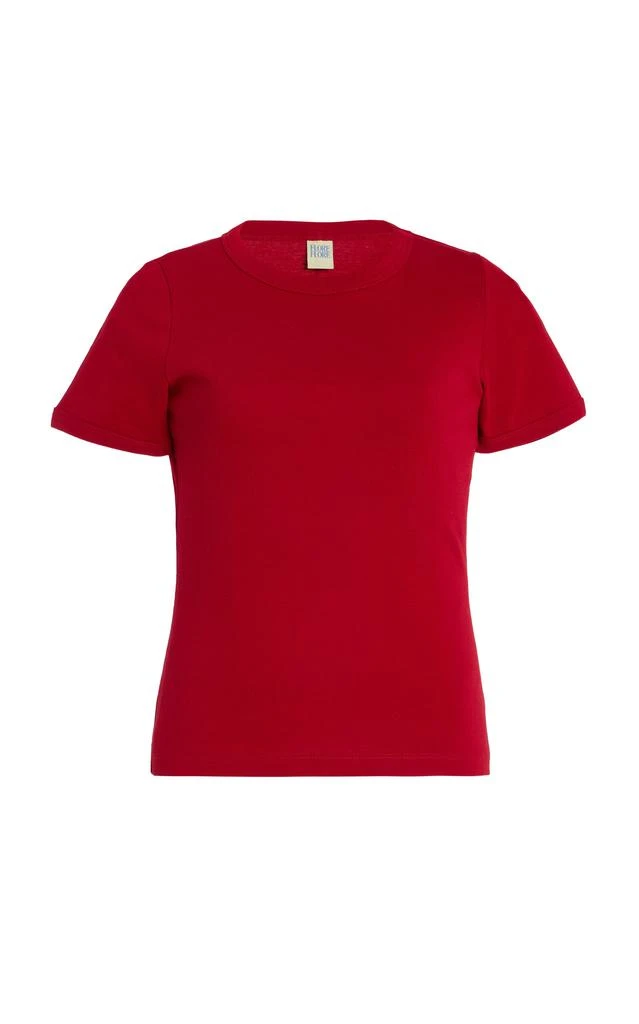 Flore Flore Flore Flore - Car Organic Cotton Tee - Red - S - Moda Operandi 1
