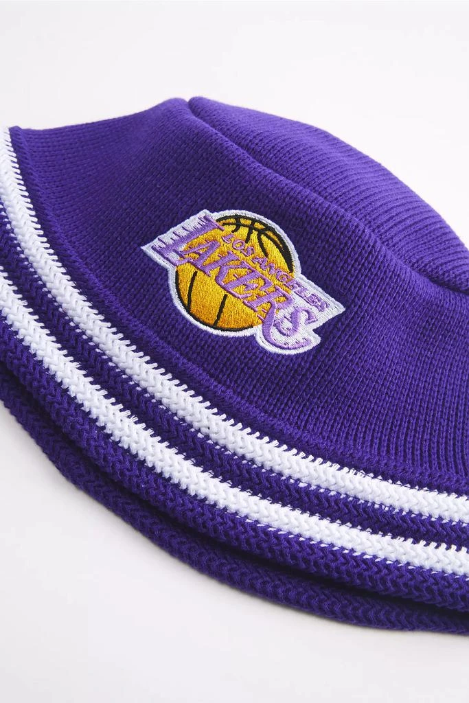 Mitchell & Ness Mitchell & Ness Los Angeles Lakers NBA Knucket Knit Bucket Hat 2