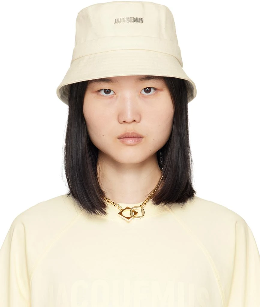 Jacquemus Off-White Les Classiques 'Le bob Gadjo' Hat 1