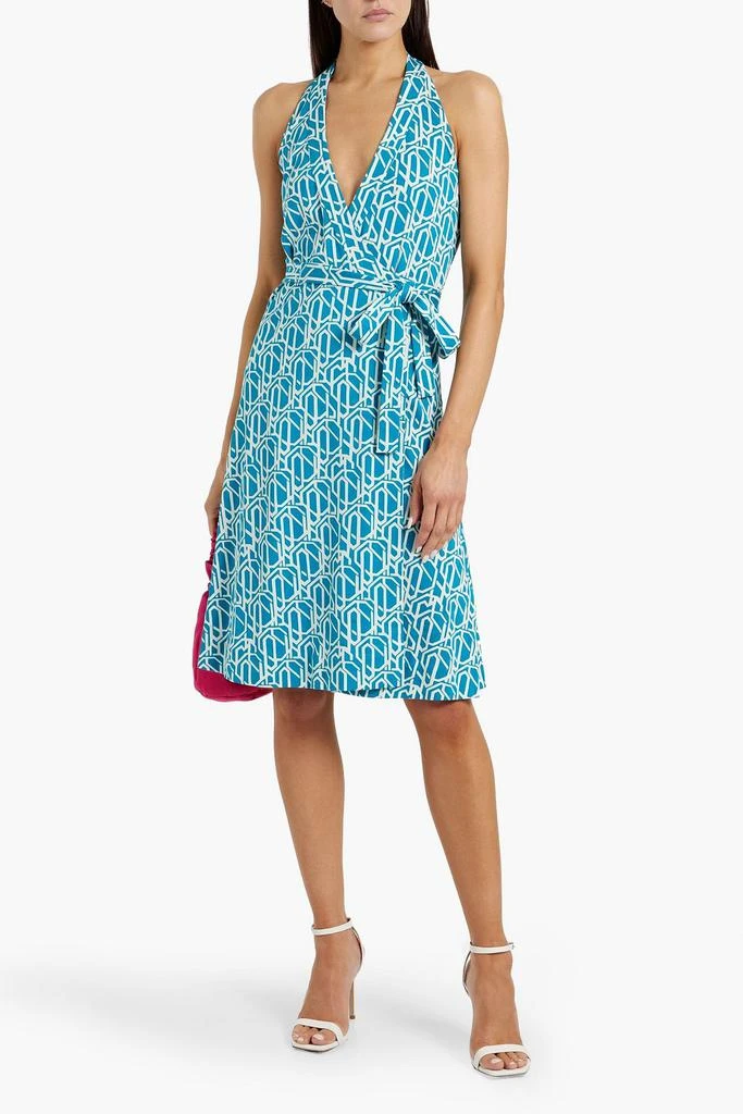 white christmas dresses Diane Von Furstenberg Julian Silk Jersey Wrap Dress main image 1