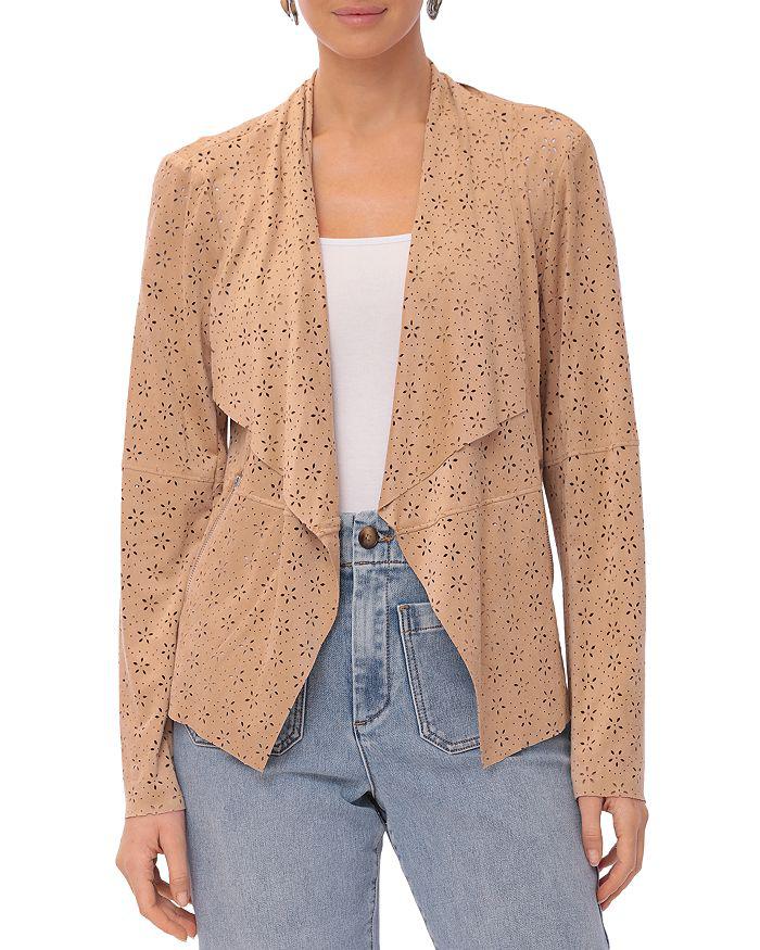 Bagatelle Faux Suede Drape Jacket