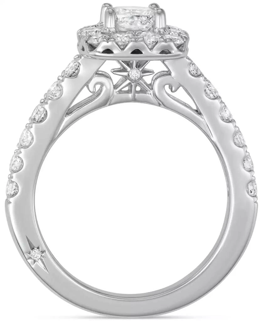 Macy
s Diamond Princess Halo Bridal Set (2 ct. t.w.) in 18k White Gold 7