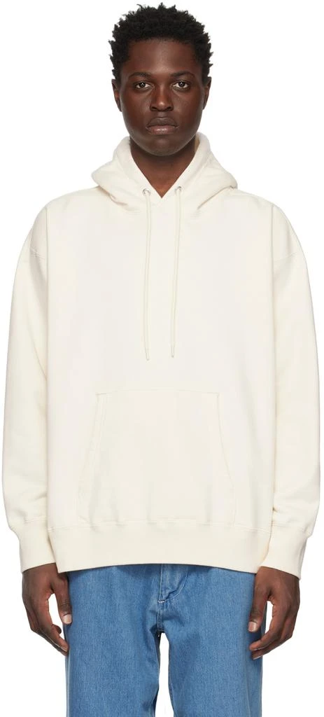Nanamica Off-White Drawstring Hoodie 1