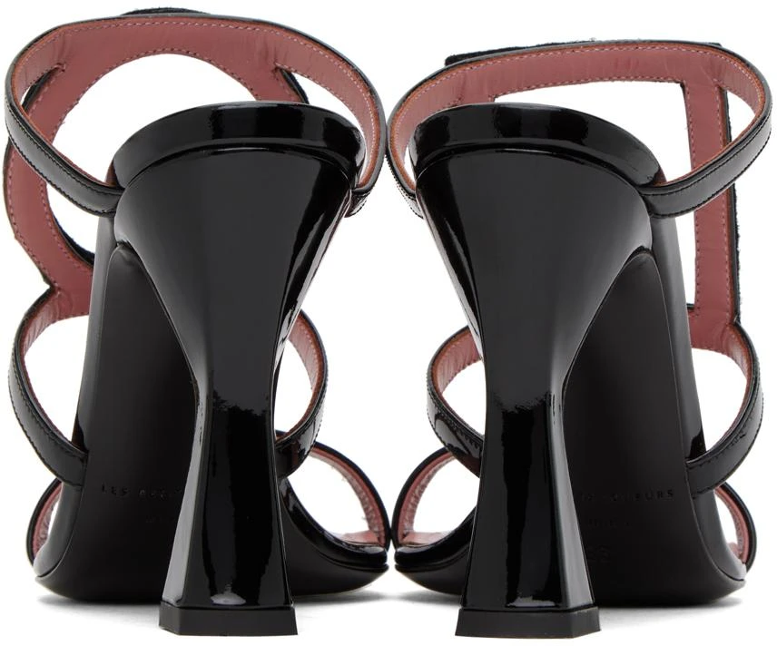 Les Petits Joueurs Black Hoya Heeled Sandals 2