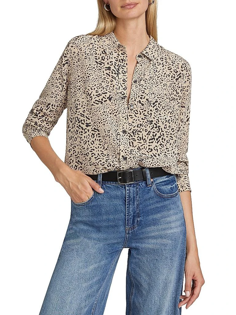 Rails Kate Mixed Leopard Silk Shirt 3