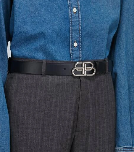 Balenciaga BB Large leather belt 2