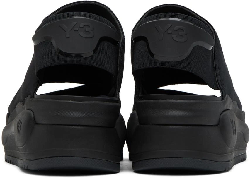 Y-3 Black Rivalry Sandals - Shoes - BeyondStyle 