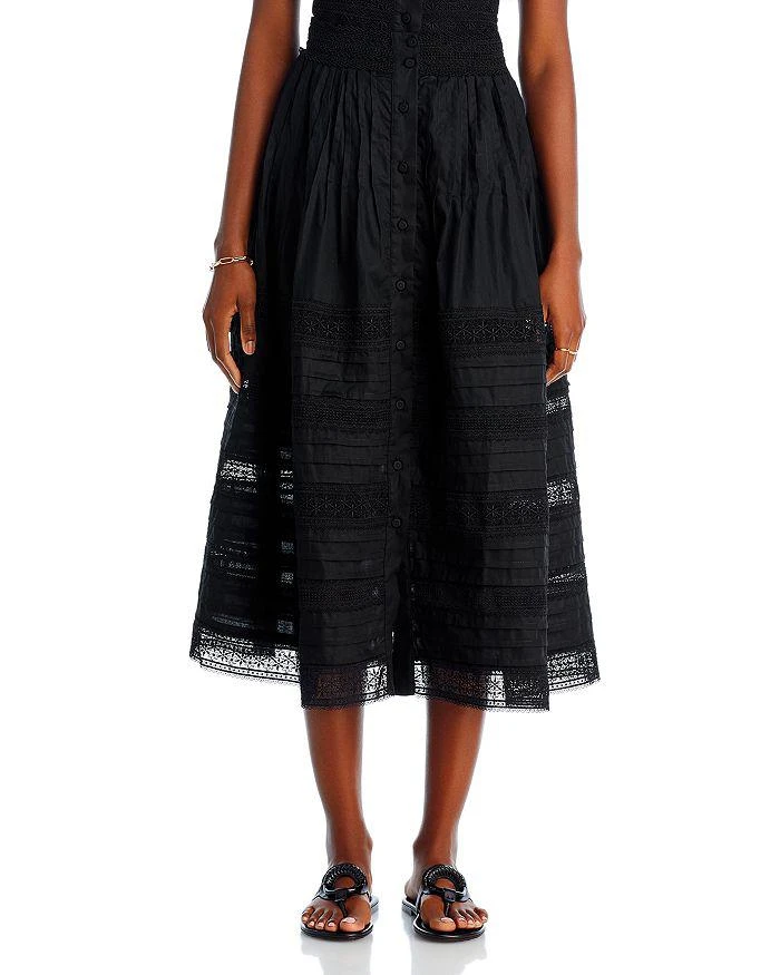 Waimari Camila Tiered Lace Midi Skirt 4