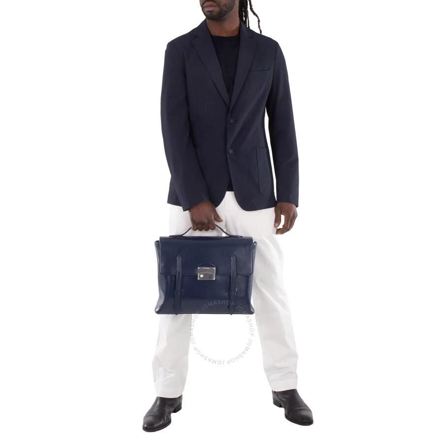 MontBlanc Meisterstuck Neo Leather Briefcase - Ink Blue 2