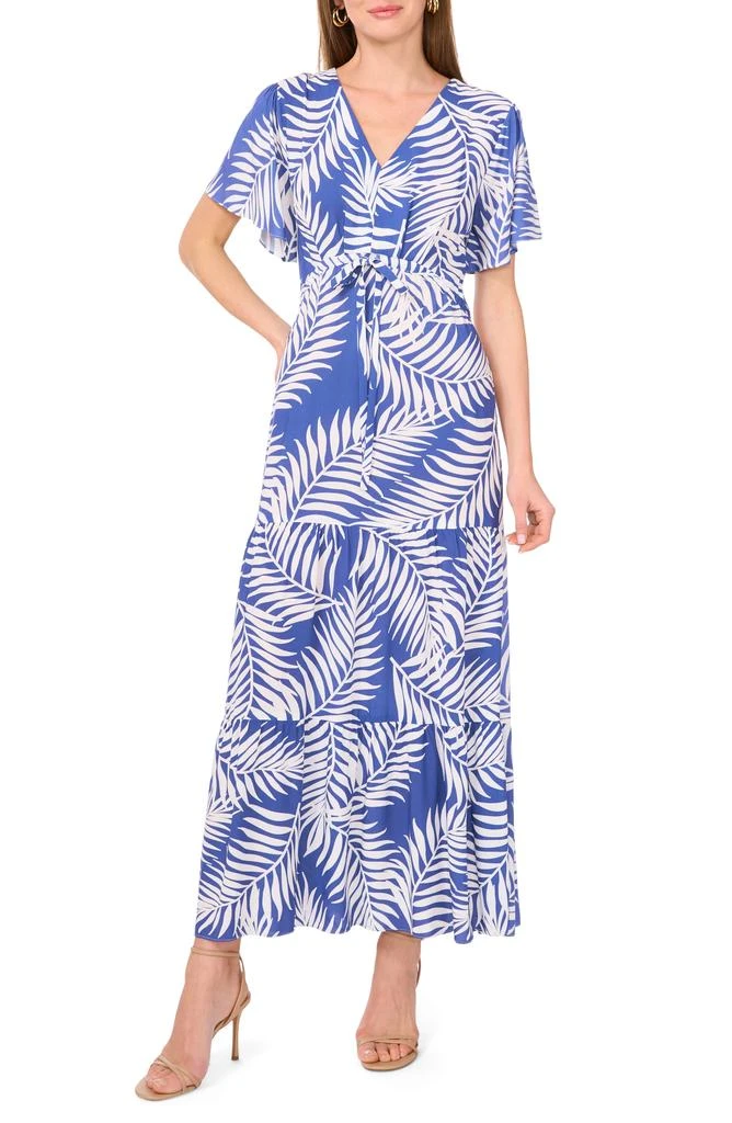 Vince Camuto Palm Print Tiered Maxi Dress 5