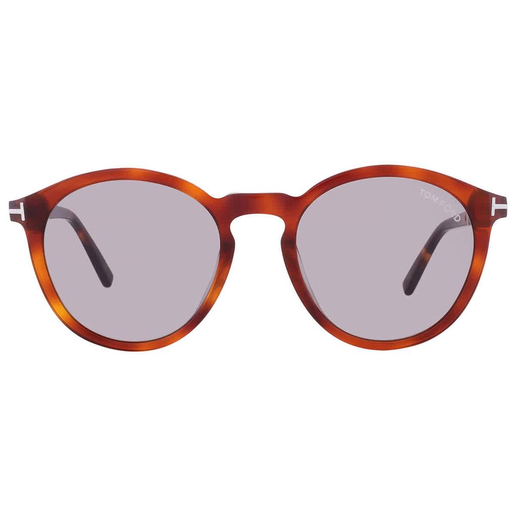 Tom Ford Elton Smoke Round Men's Sunglasses FT1021 53A 51