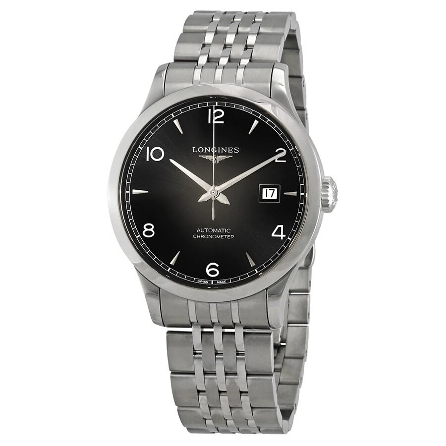 Longines Record Sunray Black Dial Automatic Men's Watch L2.821.4.56.6 1