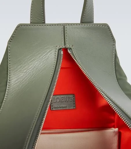 Loewe Convertible leather-trimmed backpack  5
