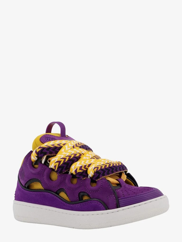 Lanvin Curb light suede sneakers 2