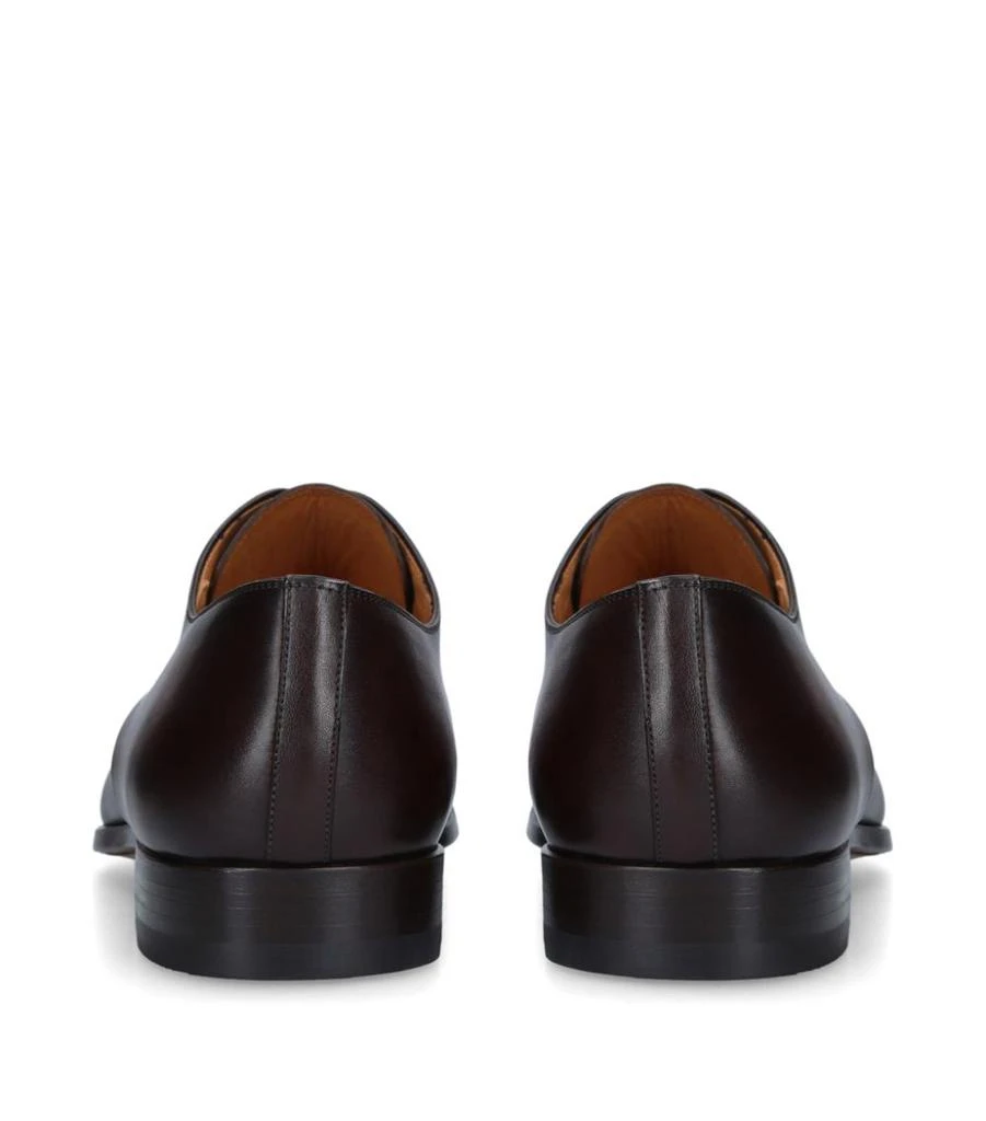 Magnanni Plain Leather Derby Shoes 2