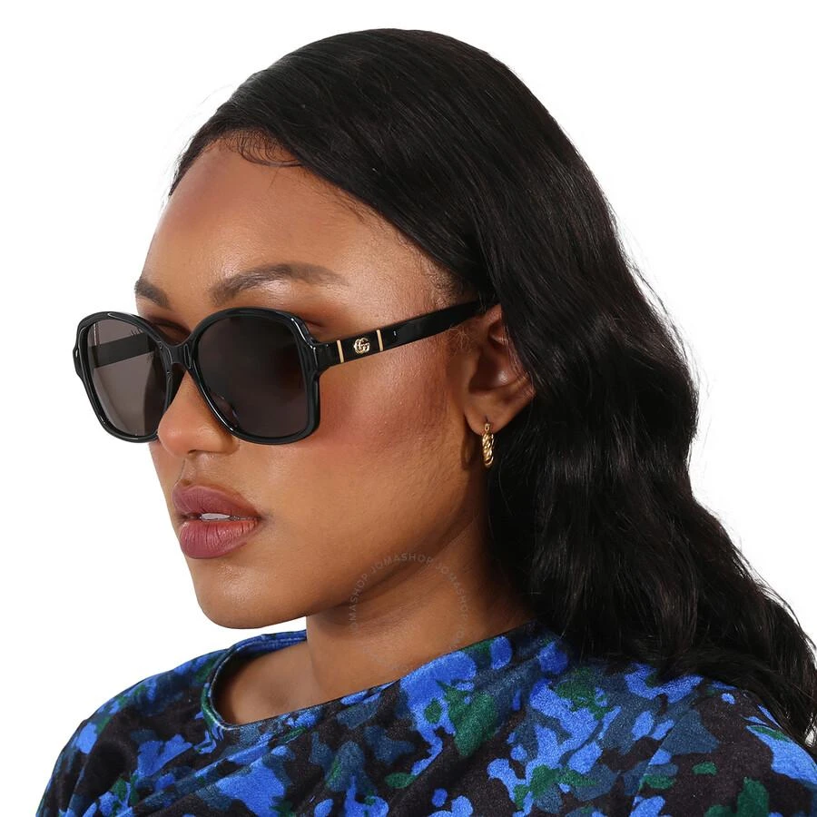 Gucci Grey Square Ladies Sunglasses GG0765SA 002 57 2