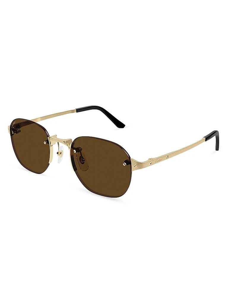 Cartier Santos Classic 53MM Round Sunglasses 1