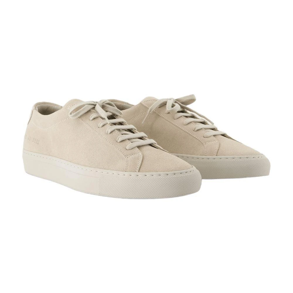 Common Projects Achilles Tonal Suede Sneakers - Leather - Beige 2