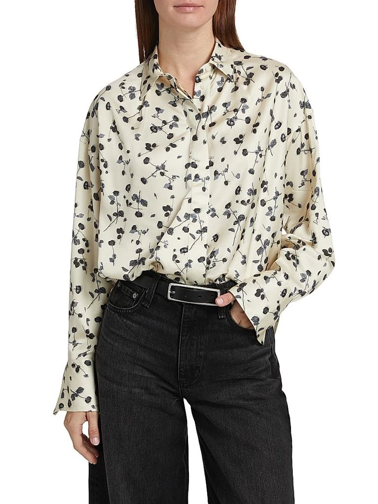 Rag & Bone Martha Floral Satin Shirt 3