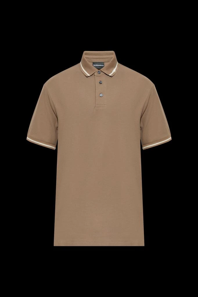 Emporio Armani Emporio Armani Stripe Detailed Short-Sleeved Polo Shirt 1