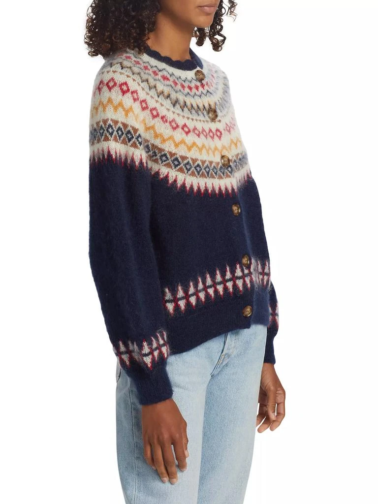 DÔEN Amble Fair Isle-Inspired Mohair-Blend Cardigan 4