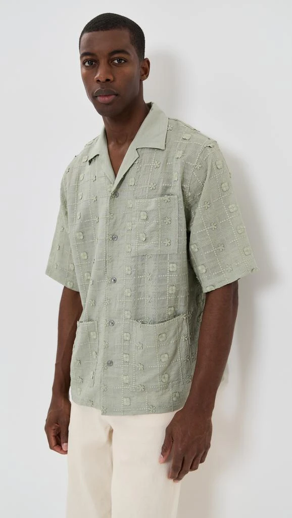 NN07 Ben Embroidered Camp Shirt 1
