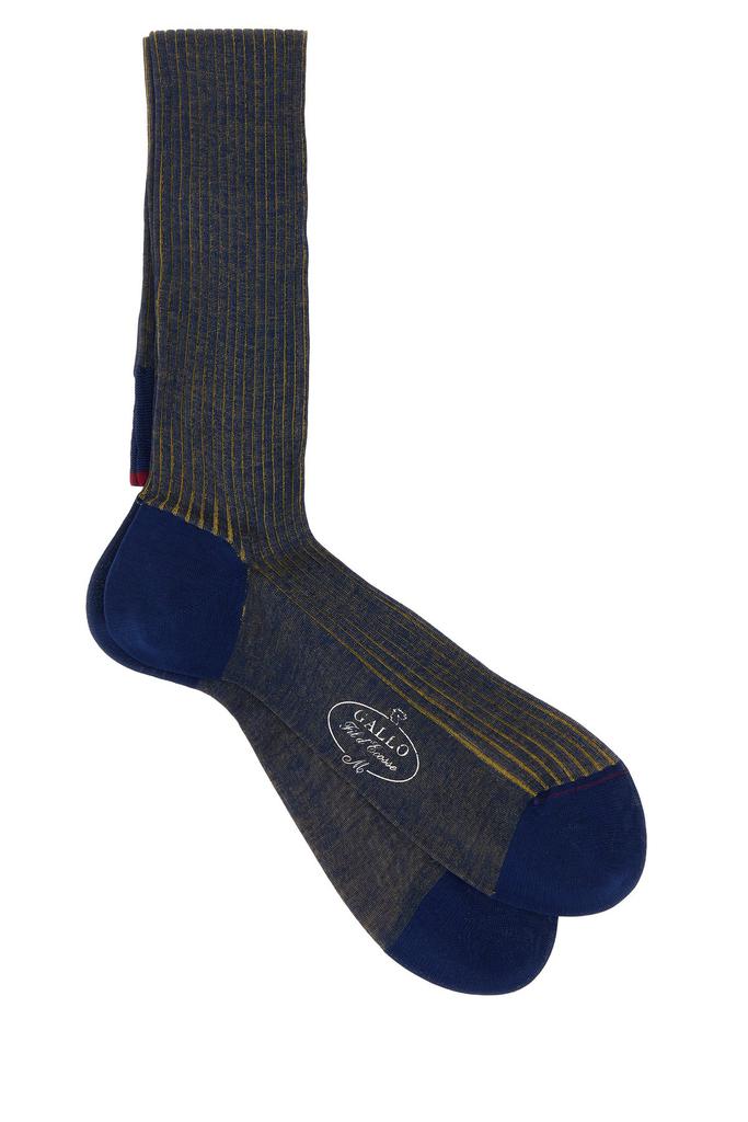 GALLO Two-tone cotton socks