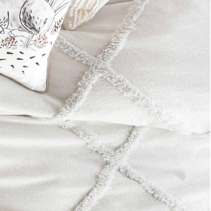 Peri Home Chenille Lattice Comforter Set, Twin 2