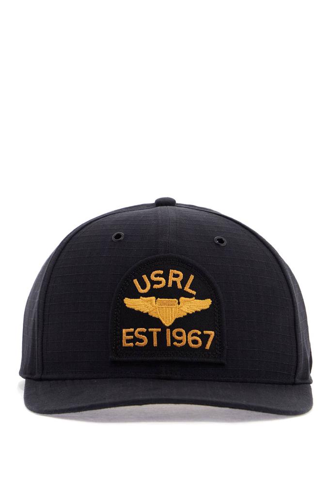 Ralph Lauren black cotton cap with embroidered patch and adjustable closure