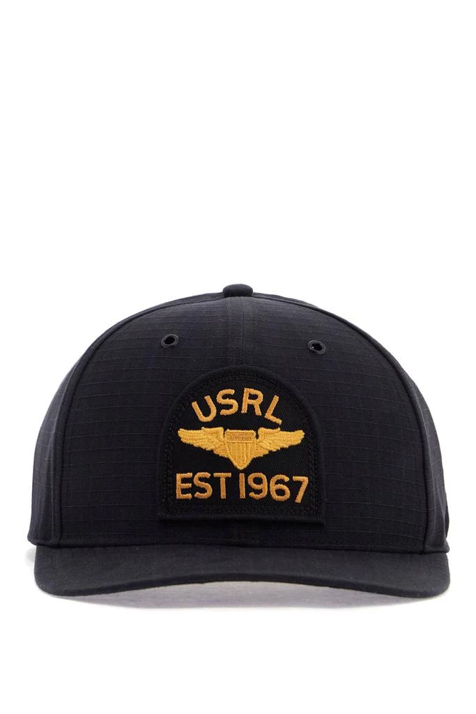 Ralph Lauren black cotton cap with embroidered patch and adjustable closure 1