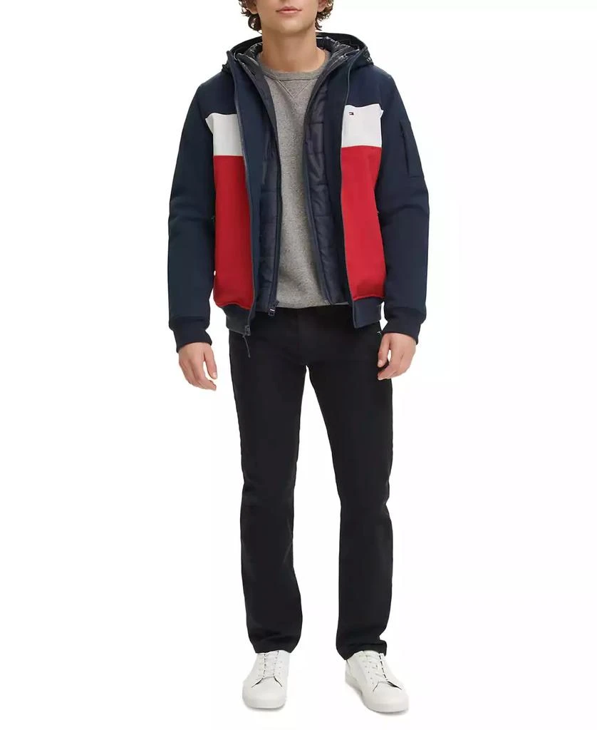 Tommy Hilfiger Men's Hoodie Bomber Combo Jacket 6
