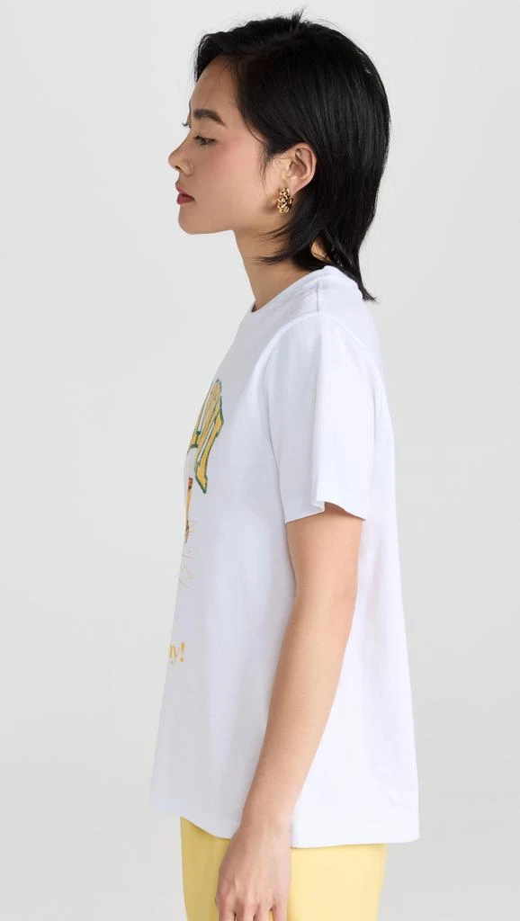 Ganni Basic Jersey Peach Relaxed Tee 3