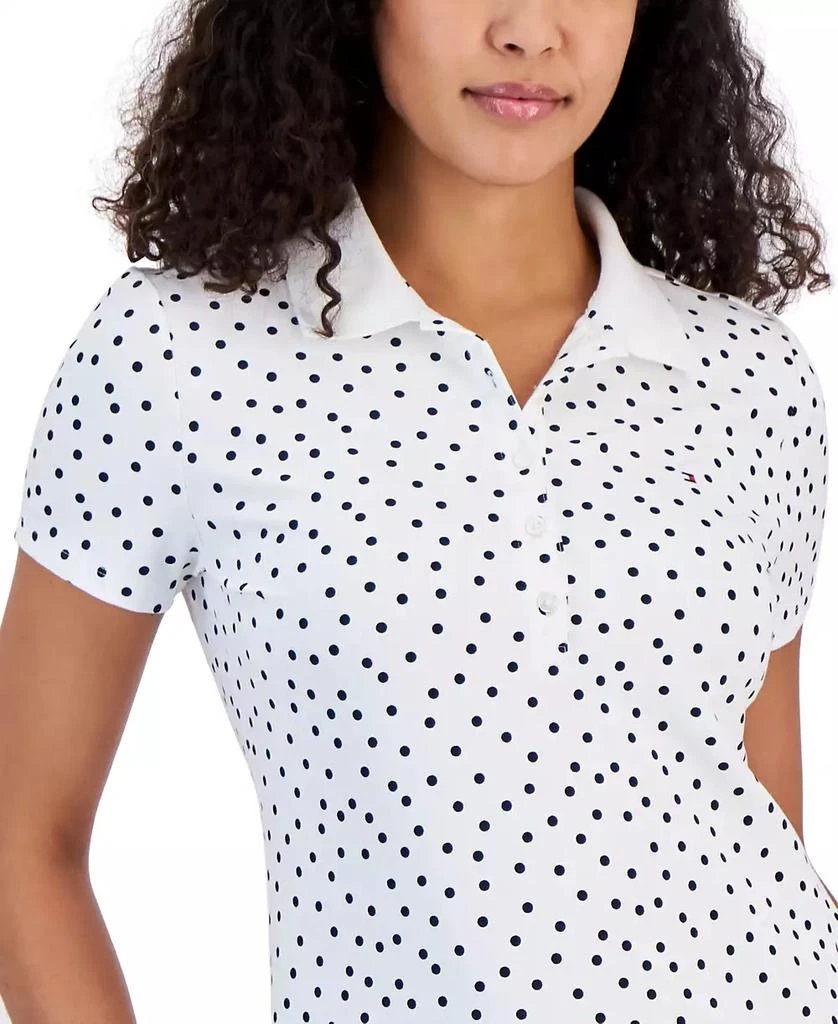 Tommy Hilfiger Women
s Printed Quarter-Button Polo Top 3