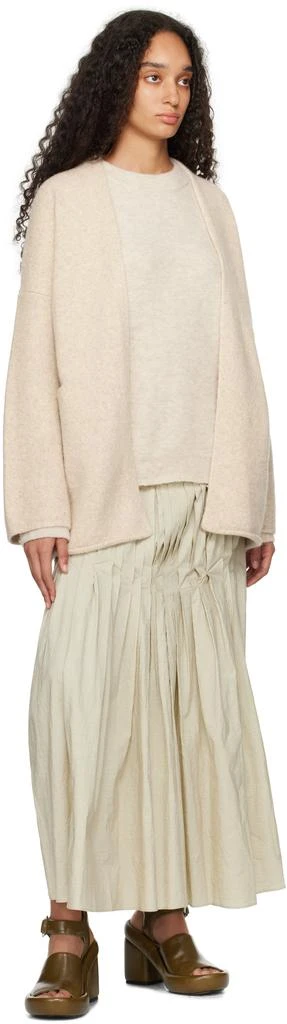 LAUREN MANOOGIAN Off-White Open Cardigan 4
