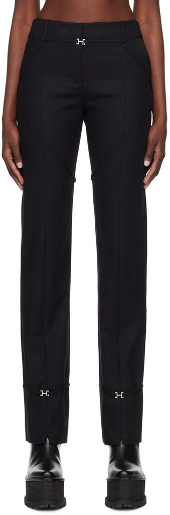 HELIOT EMIL Black Amentum Trousers 1