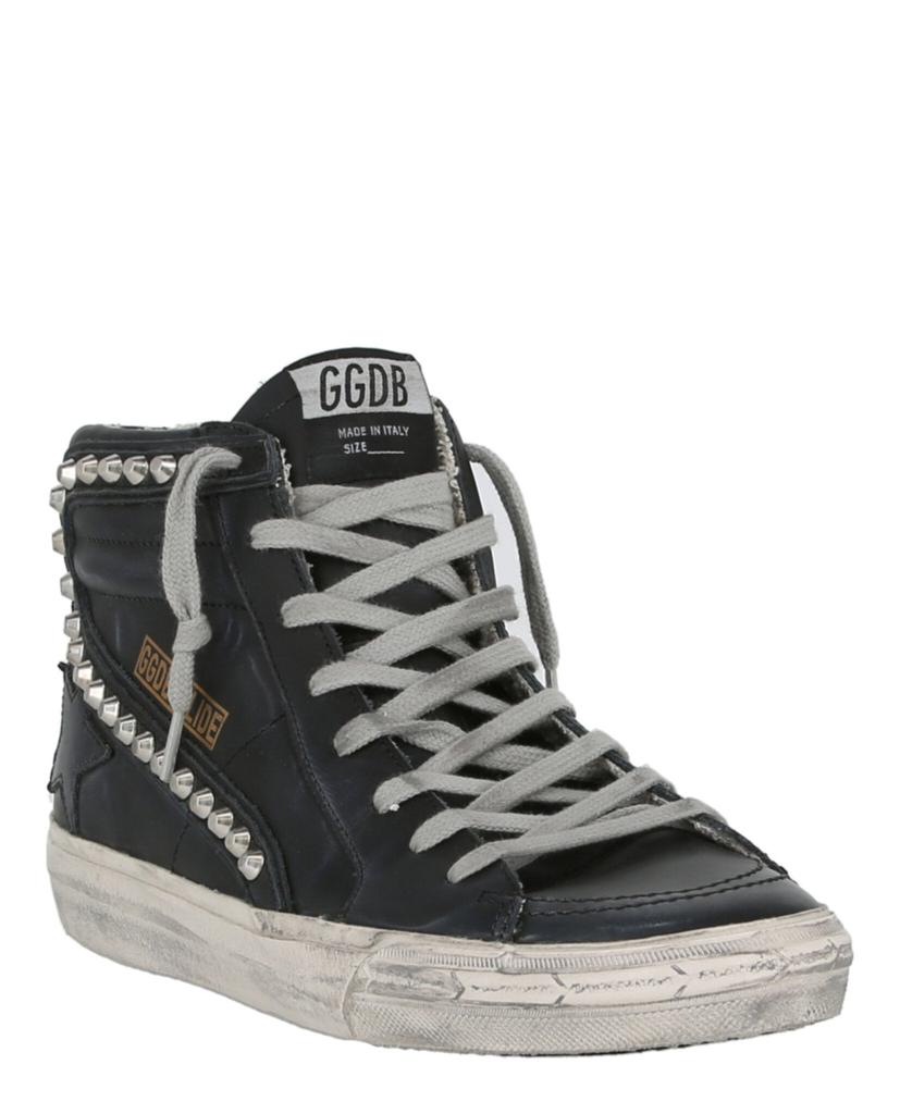 Golden Goose Studded High-Top Slide Sneakers